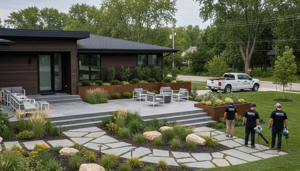 Landscape maintenance service in Milwaukee, WI for residential and commercial lawns