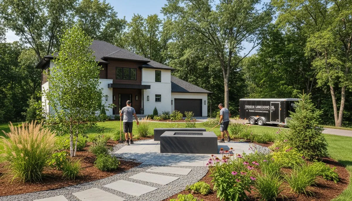 Milwaukee, WI landscaping service maintaining a healthy lawn for a residential property